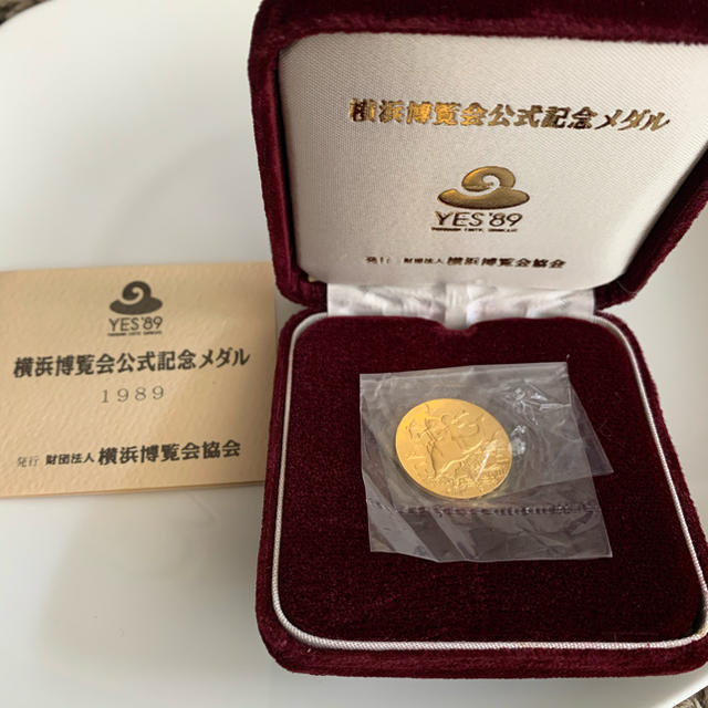 横浜博覧会 公式記念メダル 金貨 24金の通販 by coco's shop｜ラクマ