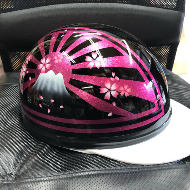 コルク半 カスタム 富士日章 ブラック ピンク ラメ 桜 送料無料の通販