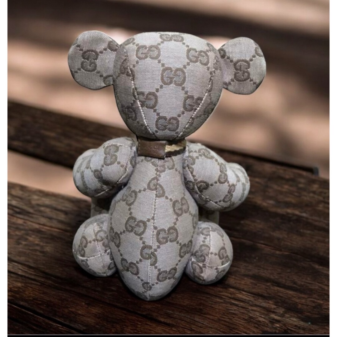 GUCCI - GUCCI グッチ GGキャンバス テディベア ぬいぐるみ オールド