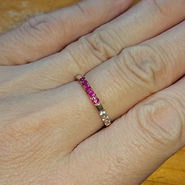 JEWELRY TSUTSUMI - K10ピンクゴールド ルビー リングの通販 by あゆの