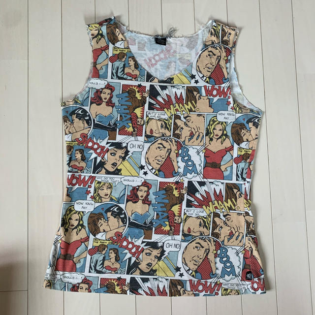 HYSTERIC GLAMOUR - ✴︎アメコミ柄 タンクトップ✴︎古着屋購入の通販