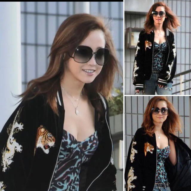 沢尻エリカ 着用❗️星姫 スカジャン 別珍 トラ 竹虎 刺繍 バー