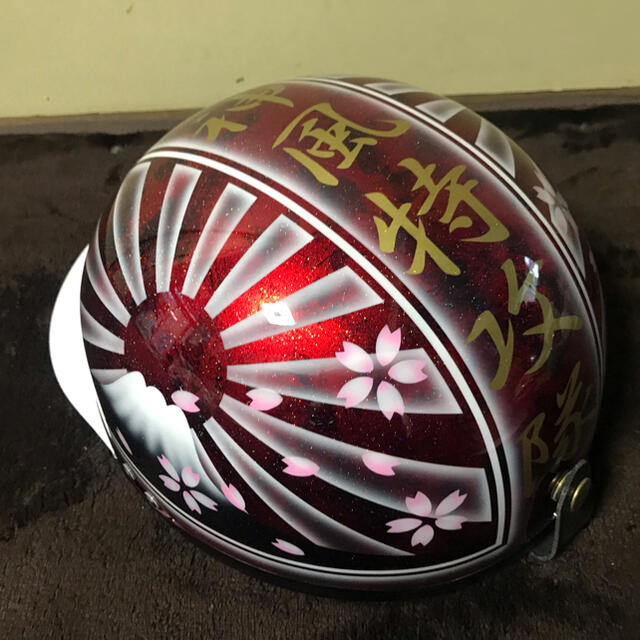 神風 7色ラメ 富士日章 コルク半 ヘルメット の通販 by paint｜ラクマ