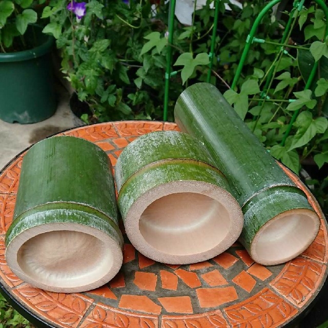 香川県産 (孟宗竹) 青竹！ 花器の通販 by 向日葵's shop｜ラクマ