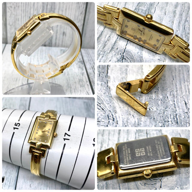 GIVENCHY - 【電池交換済み】GIVENCHY ジバンシー 腕時計 ゴールド