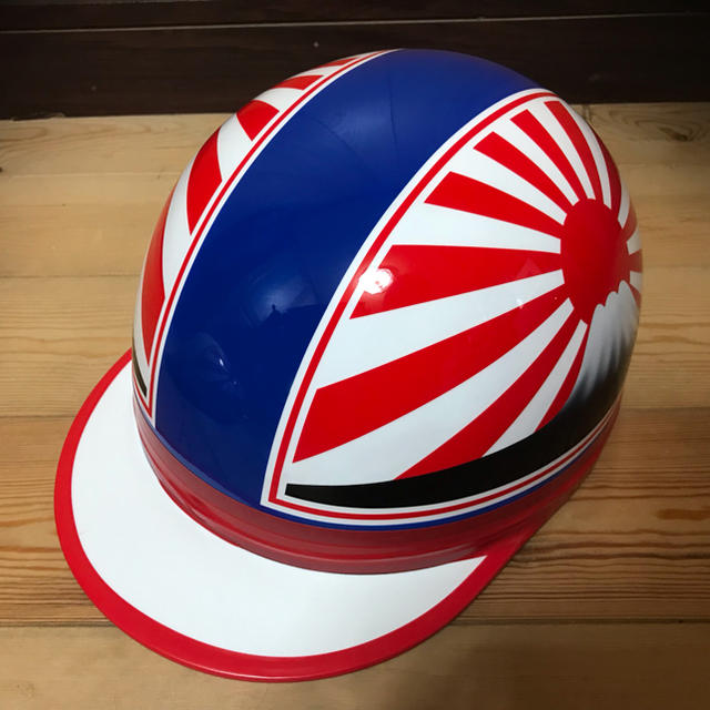 新品 富士日章 コルク半 ヘルメット 赤白青 族車 旧車會 の通販 by