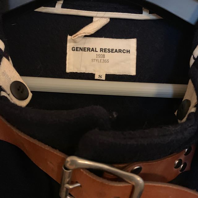 General Research - ジェネラルリサーチ レザーベルトダッフルコートの
