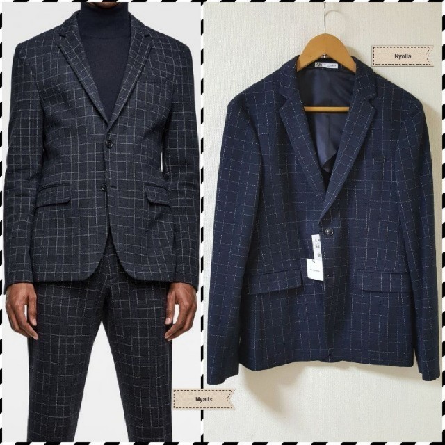 ZARA - ZARA MAN☆新品タグ付☆チェック柄☆セットアップ☆スーツ
