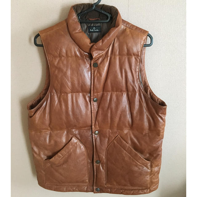 Paul Smith - ポールスミス ダウン ベスト レザー アウターの通販 by
