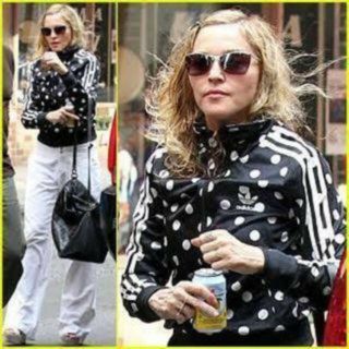 adidas - マドンナ着 addidas original ドット柄 水玉 ジャージの通販