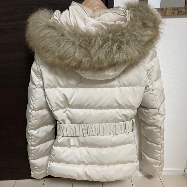 ZARA - ZARA フード付きダウンコート ホワイト Lの通販 by 1512 shop