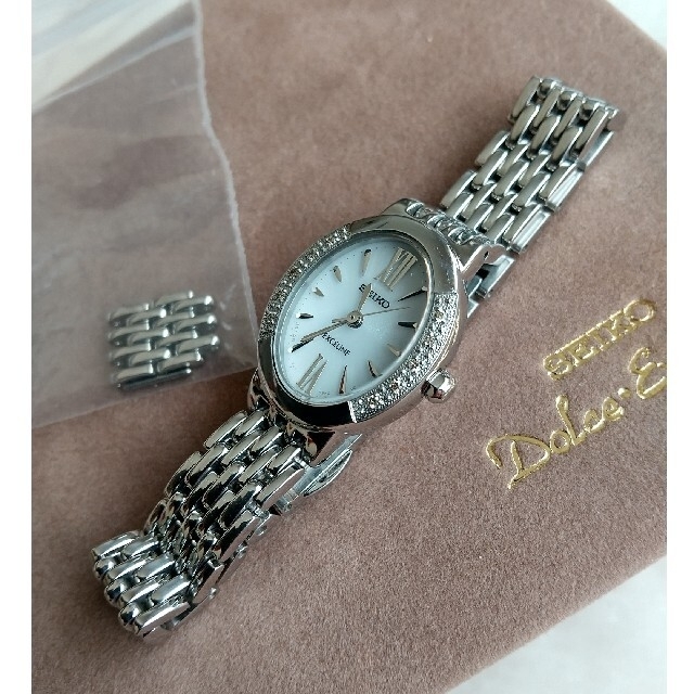SEIKO - セイコー エクセリーヌ ソーラー 美品 10Pダイヤモンドの通販