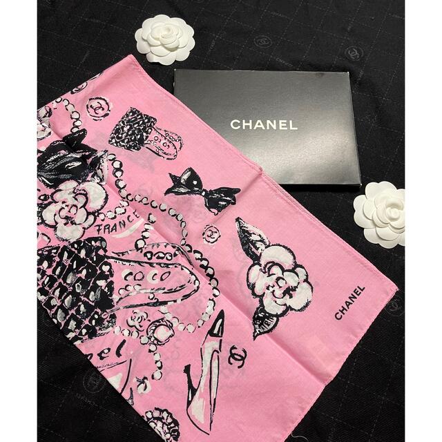 CHANEL - シャネル 新品 大判ハンカチ スカーフ バンダナ レアの通販