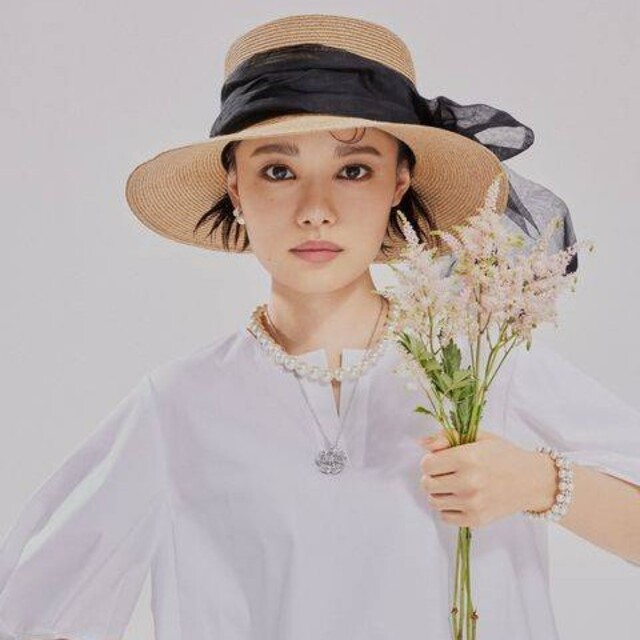 FOXEY - FOXEY❤️【Hat Torte】👒ホワイト 杉咲花さん着 ストロー