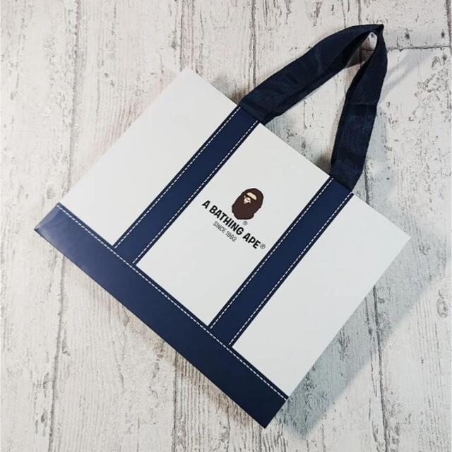 A BATHING APE - 未使用☆A BATHING APE ショッパー ネイビー 1枚の