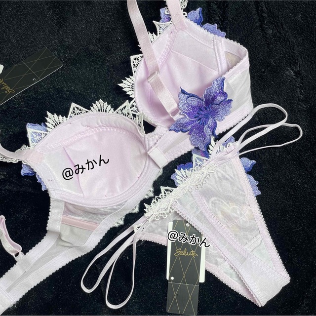 Wacoal - サルート72グループPアップブラソングセット(パープル)の