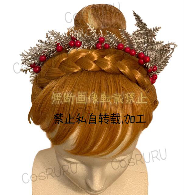 Secret Honey - 家族の思い出 アナ カチューシャ 仮装 衣装 髪飾り 雪