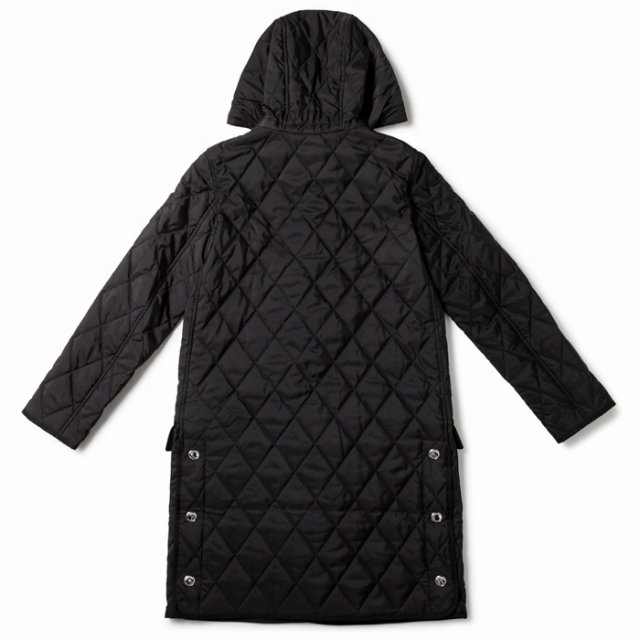 BURBERRY - BURBERRY フーテッドコート ダイアモンドキルティング