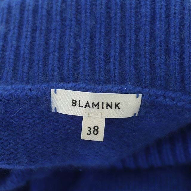 BLAMINK - ブラミンク カシミア9G タートルネックドロップショルダー
