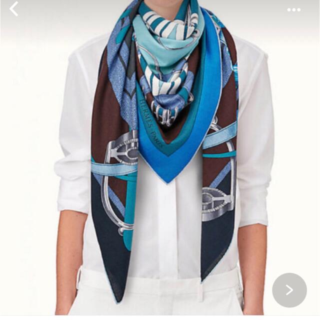 HERMES - Hermes エルメス カシシル カシミヤシルク ストール 140 中古