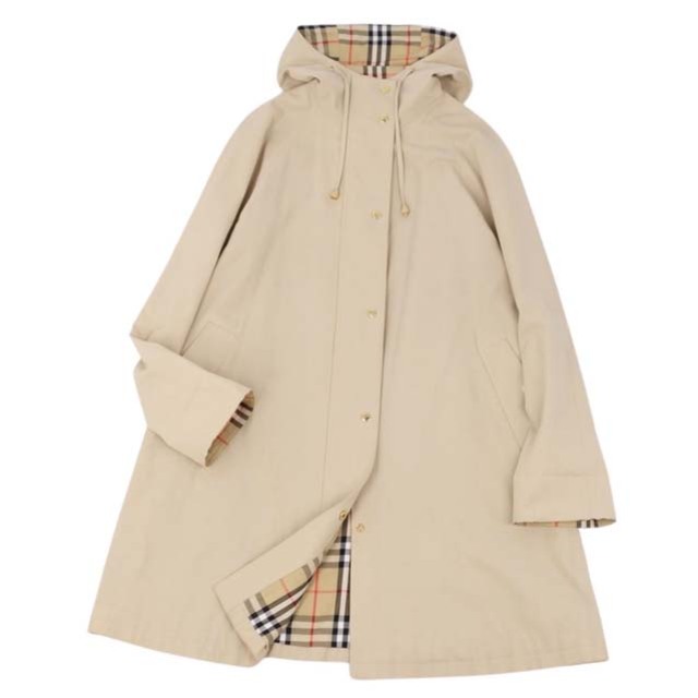 BURBERRY - バーバリー コート フード付き オーバーサイズ レディース
