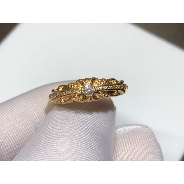 Chrome Hearts - クロムハーツ22K ローズゴールドリング 15#の通販 by