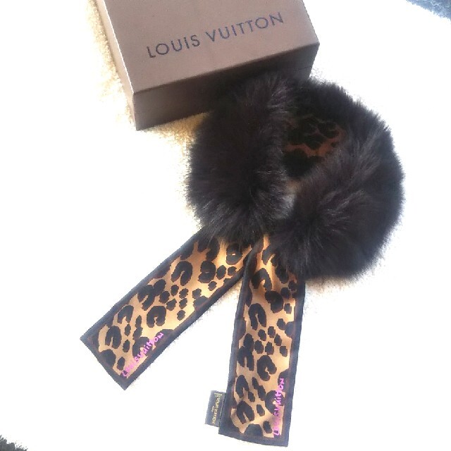 LOUIS VUITTON - ルイヴィトン バンドー フリュール フォックスファー