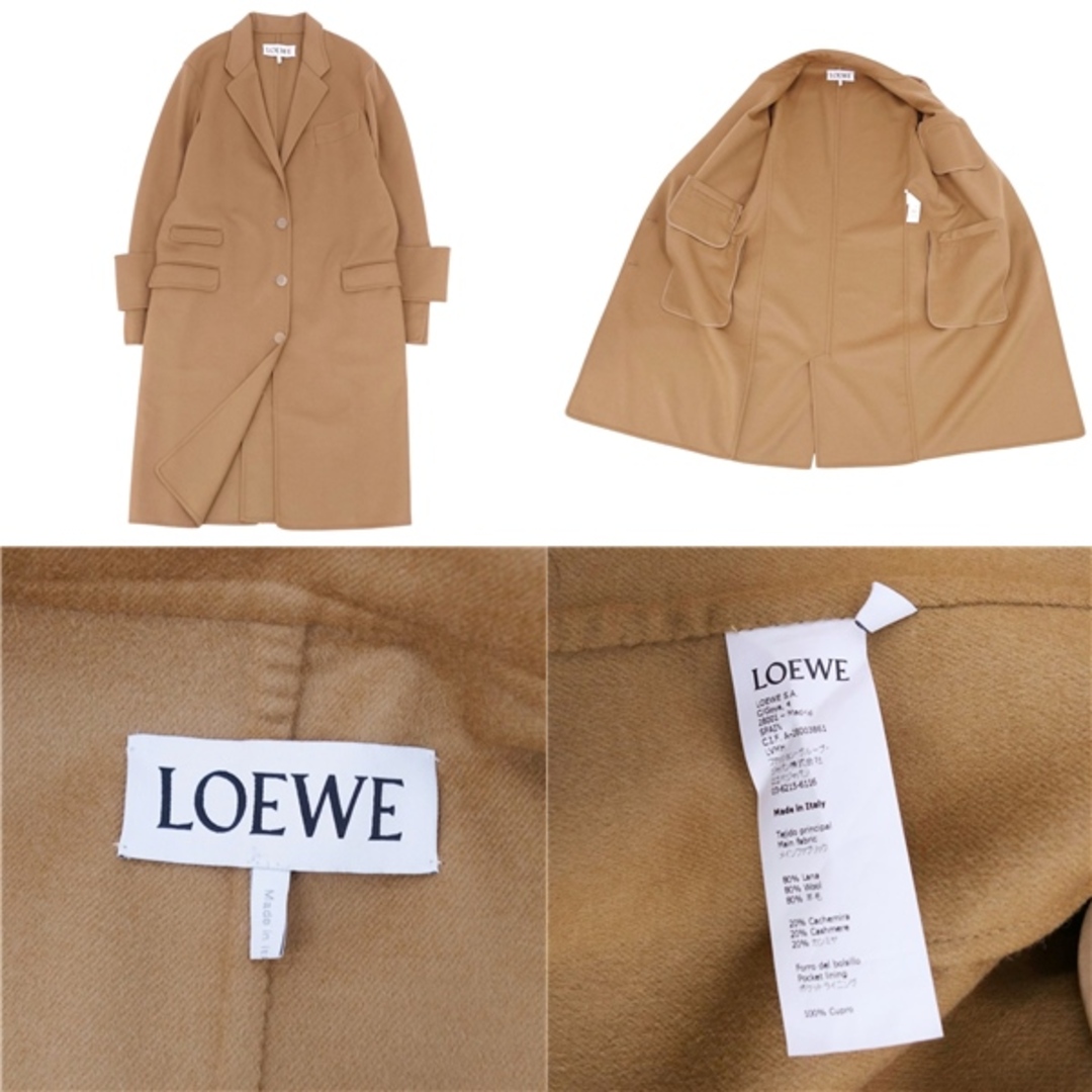LOEWE - 極美品 ロエベ LOEWE コート ウール カシミヤ ダブルフェイス