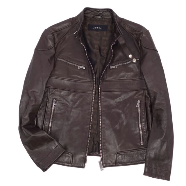 GUCCI - 美品 グッチ GUCCI ジャケット レザージャケット ライダース