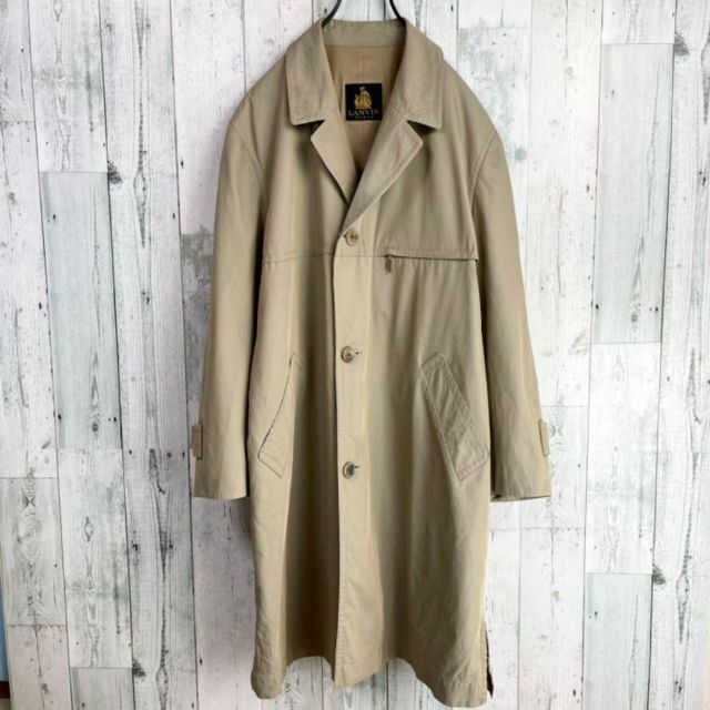 LANVIN - 80's Lanvin ランバン 黒タグ ヴィンテージ チェスターコート