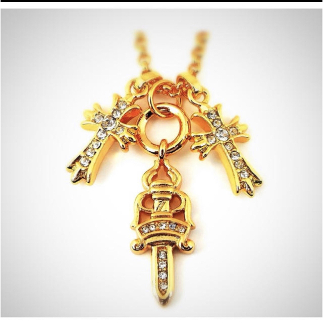 Chrome Hearts - 【クロムハーツ風】 22K ゴールドパヴェ ダガー