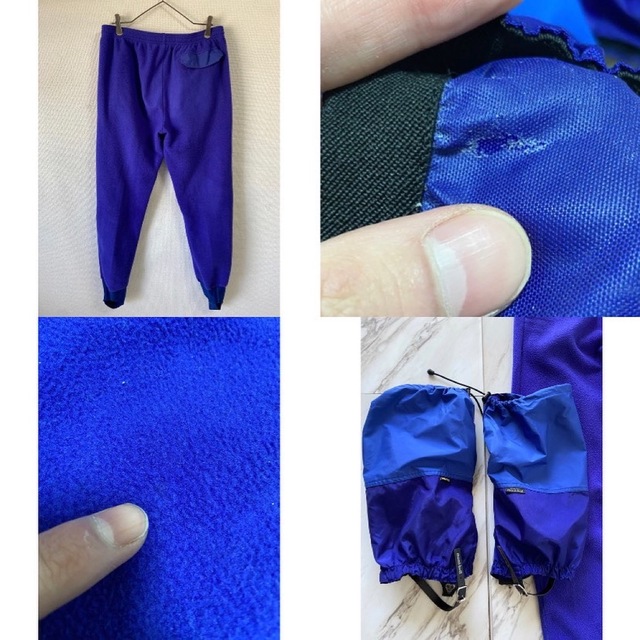 mont bell - vintage スキーウェアフリースパンツ & モンベル レッグ