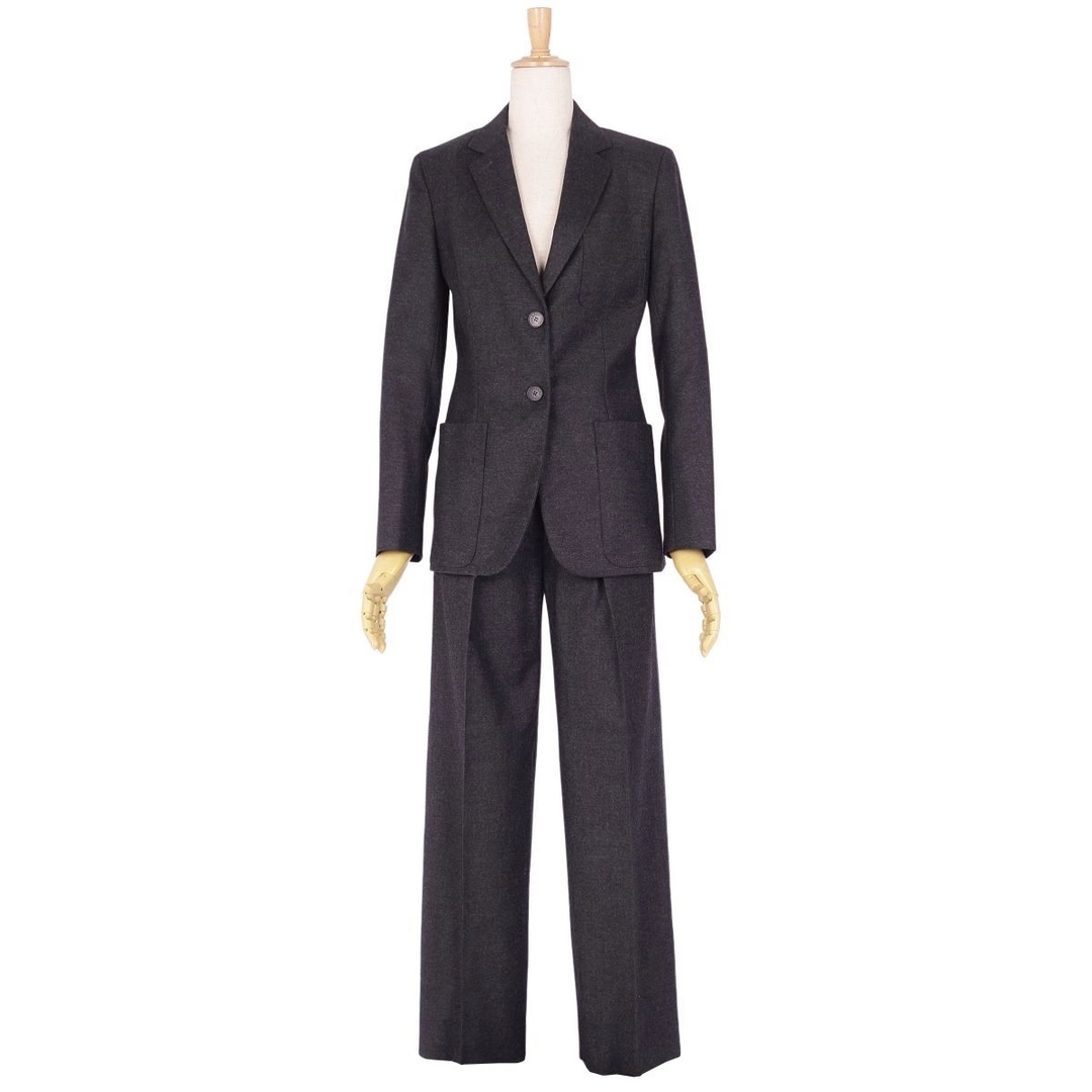 HERMES - 美品 エルメス HERMES スーツ セットアップ ウール カシミヤ
