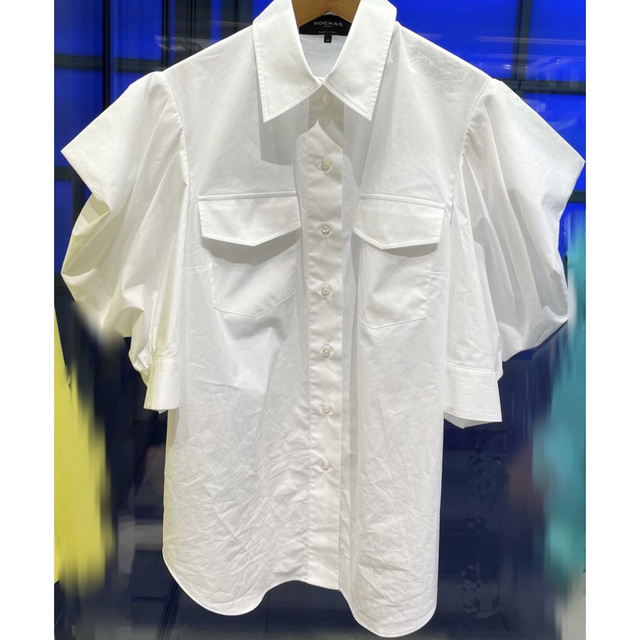 ROCHAS - ROCHAS ロシャス パワーショルダーブラウスの通販 by 華's