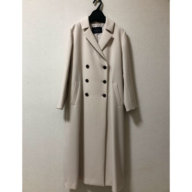 JUSGLITTY - JUSGLITTY バックボリュームダブル釦コート の通販 by