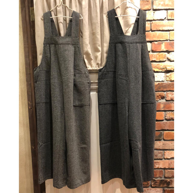 nest Robe - nest robe ウールヘリンボンサロペットの通販 by フリマ