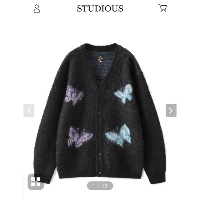 Needles - needles studious別注 モヘアカーディガン ブラックSの通販