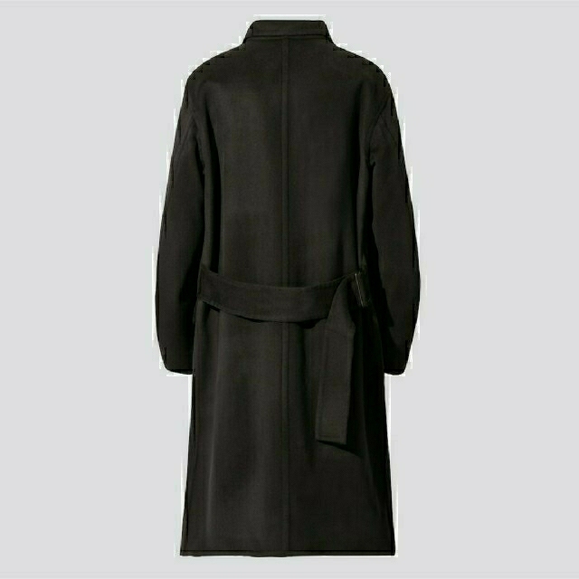 UNIQLO - UNIQLO +J カシミアブレンドチェスターコート (黒 Sサイズ)の