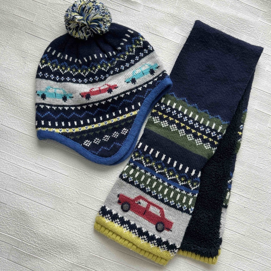 familiar - ファミリア ニット帽 マフラーセットの通販 by youcouture