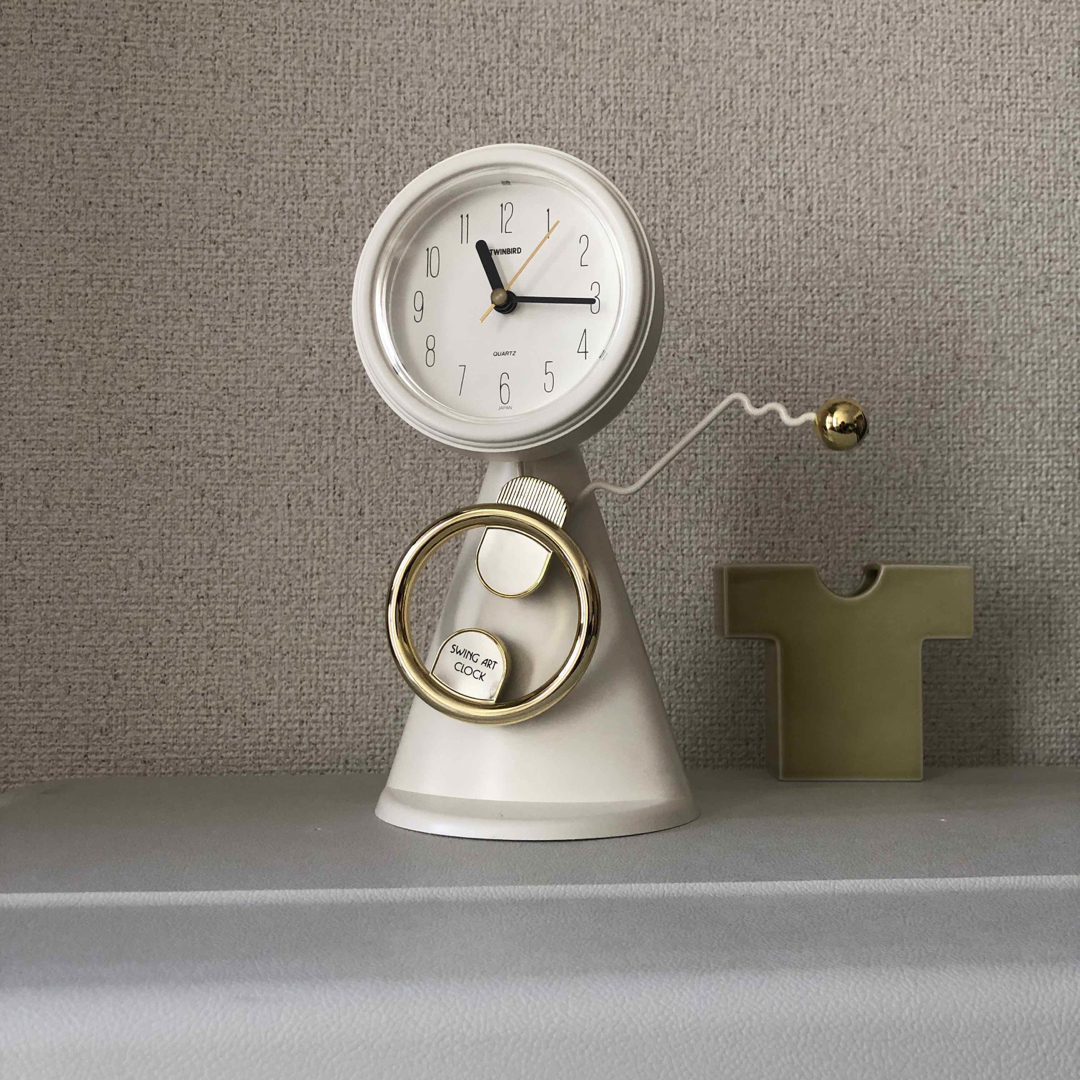 TWINBIRD - TWINBIRD スイングアートクロック 置時計 ポストモダン