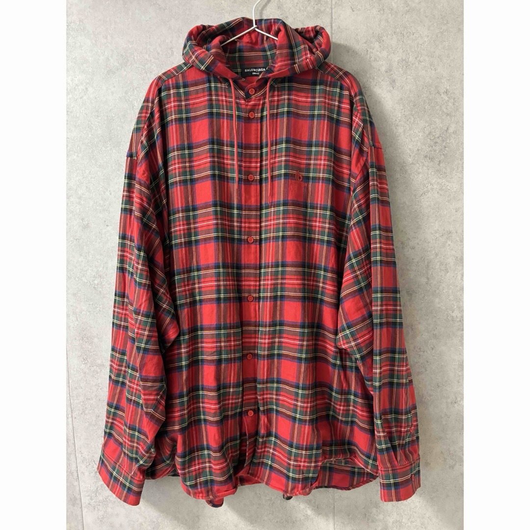 BALENCIAGA - バレンシアガ BALENCIAGA オーバーサイズチェックシャツ