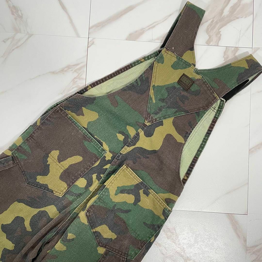 LIBERTY. - USA製 80年代 ヴィンテージ LIBERTY 迷彩 オーバーオールの