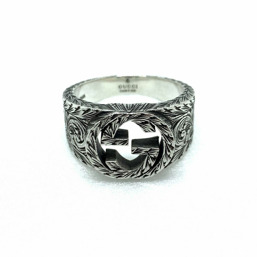 GUCCI - GUCCI インターロッキングg アラベスク 指輪 24号 リング 0791