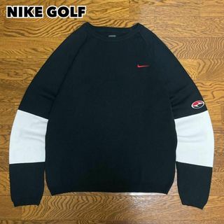 NIKE - 90-00s NIKE GOLF ナイキゴルフ ニット セーター 刺繍ロゴの