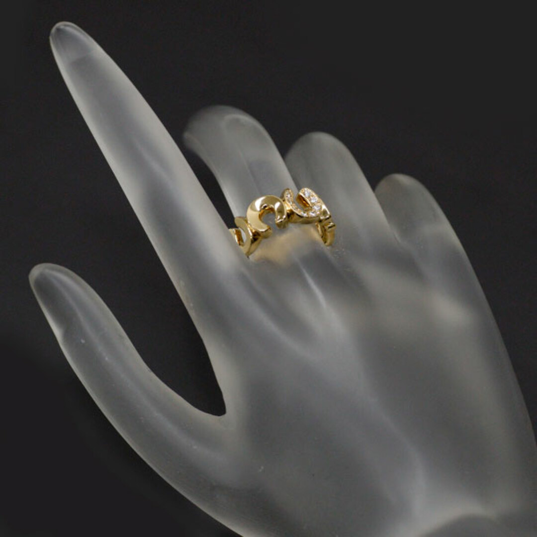 ドクターコパ K18YG ダイヤモンド リング 0.09ct 馬蹄の通販 by 株式