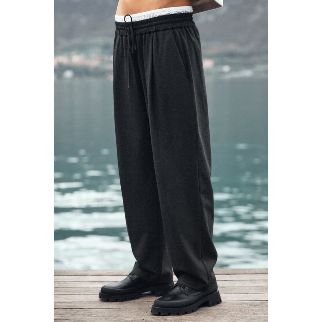 ZARA - ZARA WIDE-LEGパンツ ダブルウエストバンド XSサイズの通販 by