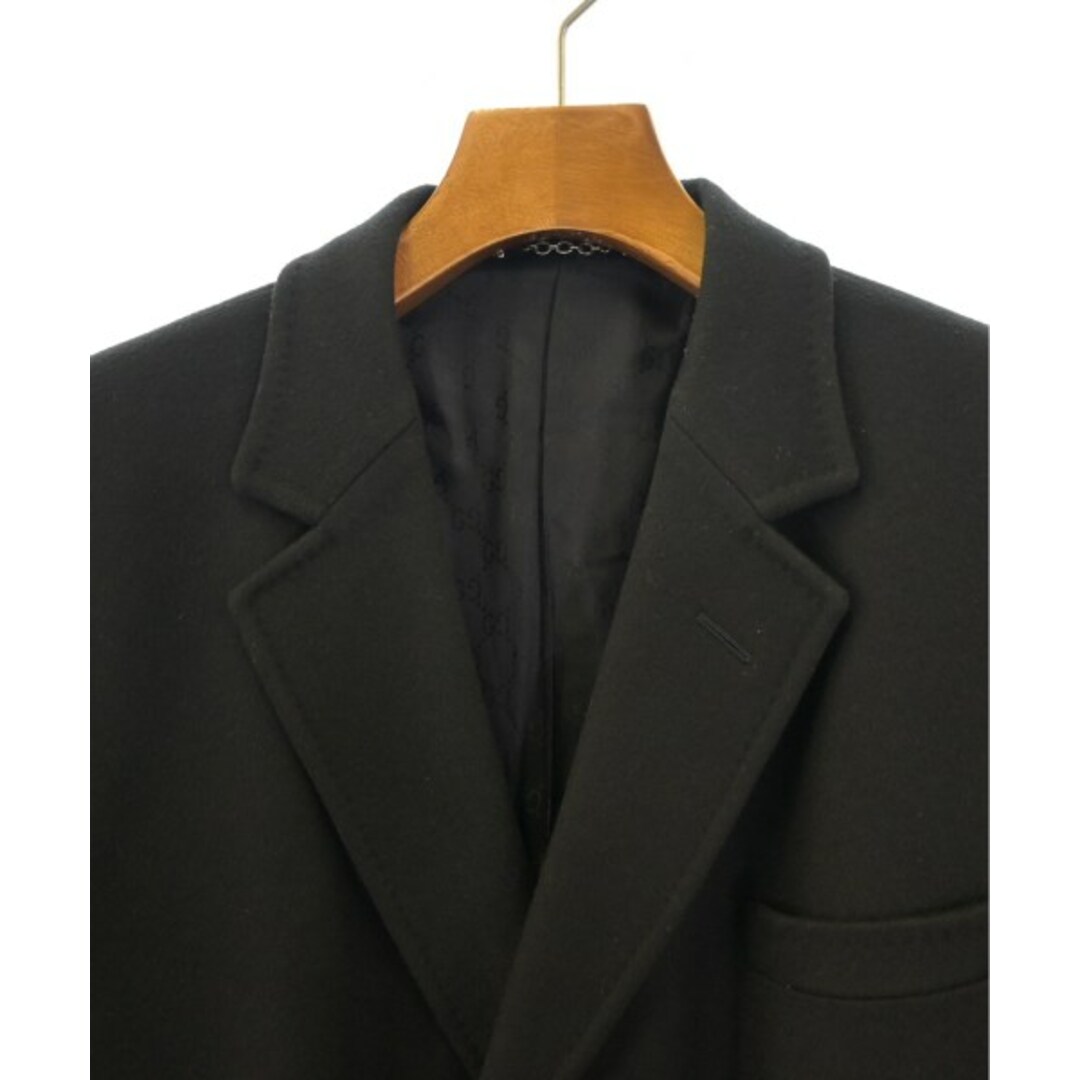 GUCCI - GUCCI グッチ チェスターコート 50(XL位) 黒 【古着】【中古