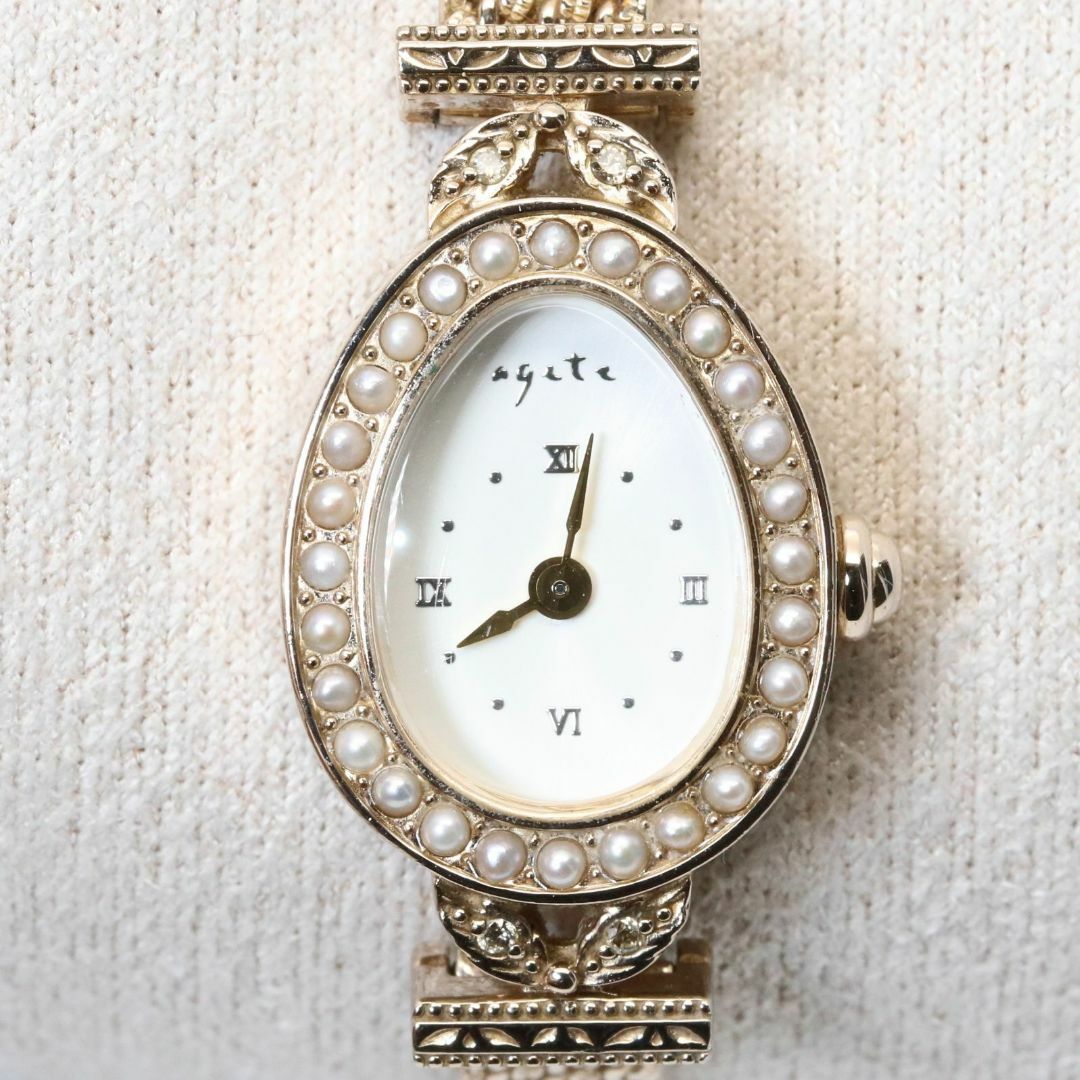 agete - 美品 アガット 2021年限定 ジュエリーウォッチ 時計 パール/24