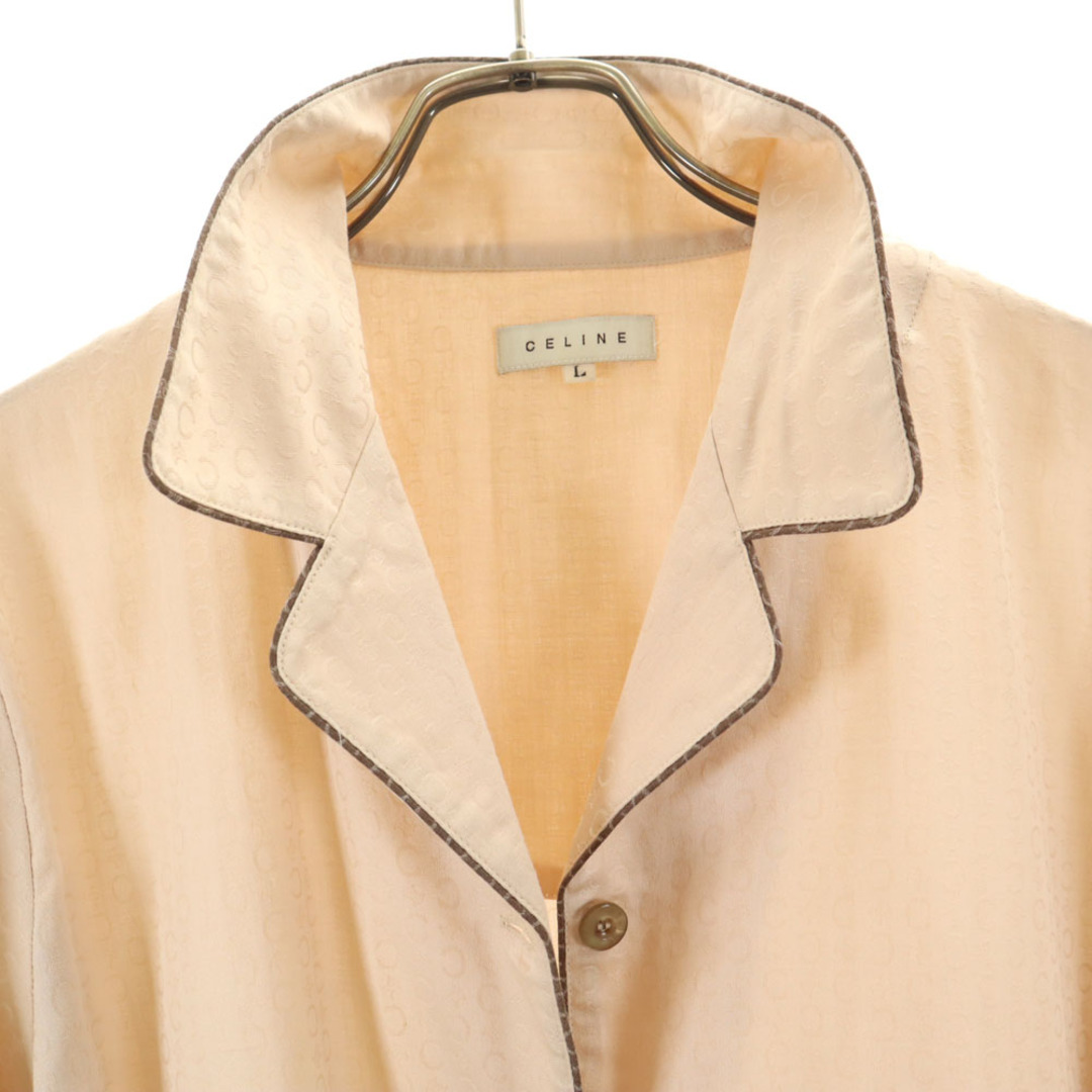 CELINE - セリーヌ 日本製 マカダム柄 長袖 ルームウェア L ベージュ