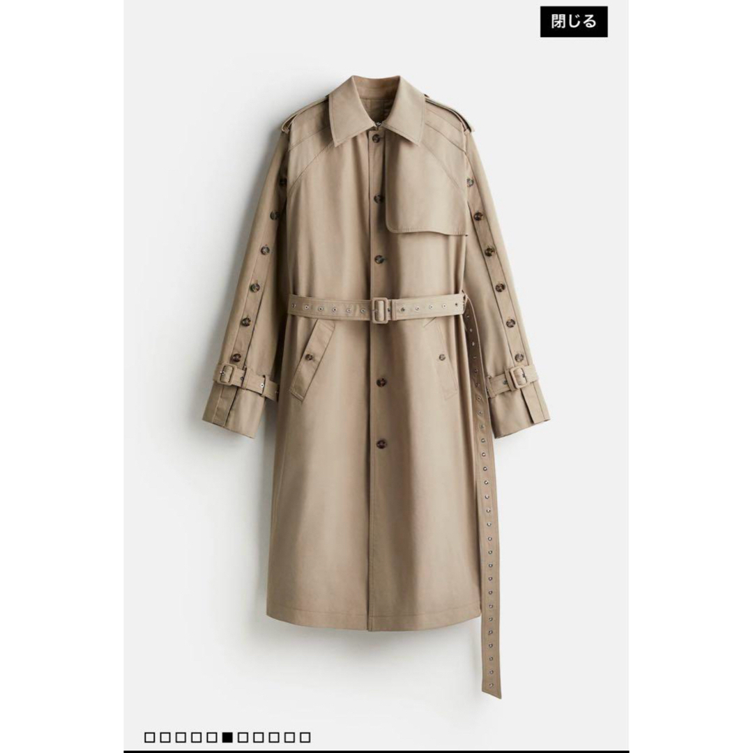 H&M - ☆新品未使用☆rokh × H&M トレンチコート Lサイズの通販 by a